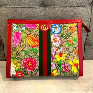 GUCCI OPHIDIA FLORA POCHETTE